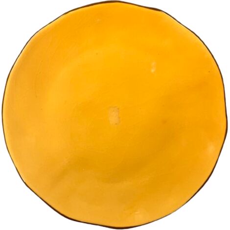 M HOME - PIATTO FRUTTA IN CERAMICA GIALLO CM 23