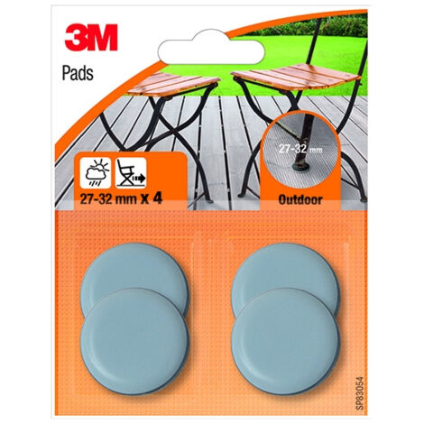 3M - 4 PATTINI SCIVOLATORI PER ESTERNO D. 27-32MM (1/3)