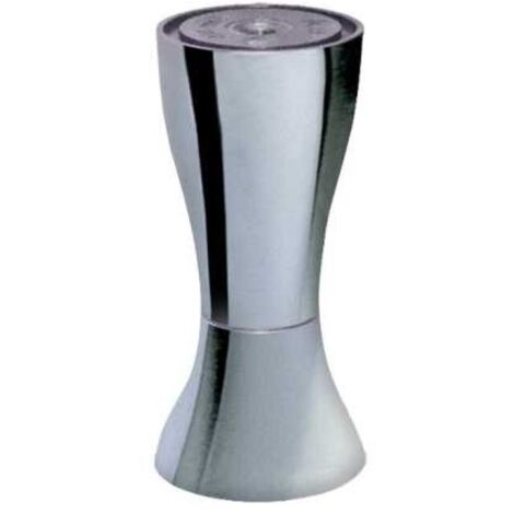 MOBILIA - PIEDE IN METALLO REGOLABILE H120MM DIAMETRO 45MM FINITURA CROMO (1/2)
