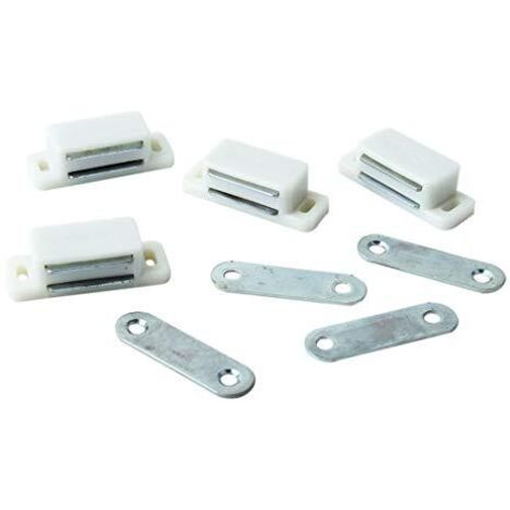MASIDEF-MOBILIA- 10 CHIUSURE MAGNETICHEDA APPLICARE BIANCHE KG.4