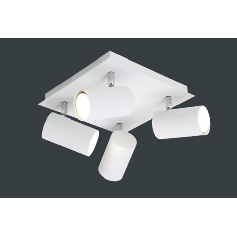 TRIO LEUCHTEN - PLAFONIERA QUADRATA 4xGU10 BIANCO 24x24MM