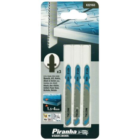 BLACK&DECKER PIRANHA 3 LAME SEGHETTO ALTERNATIVO PER METALLO X22163 (1/2)
