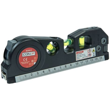 MASIDEF - LIVELLA LASER CON FLESSOMETROINCORPORATO LUNGHEZZA 180MM (1/3)