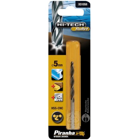 BLACK&DECKER - PUNTA PER TRAPANO BULLET5MM HSS-CNC (1/2)