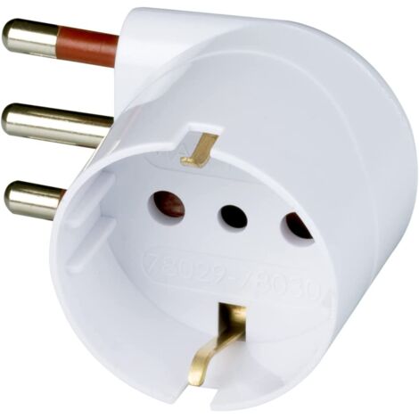 ROSI - ADATTATORE SCHUKO 16A 2P+T BIA 90