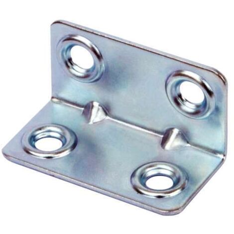 MASIDEF-MOBILIA- 4 ANGOLARI NERVATI IN ACCIAIO ZINCATO BIANCHI 50X20X20 mm (1/2)