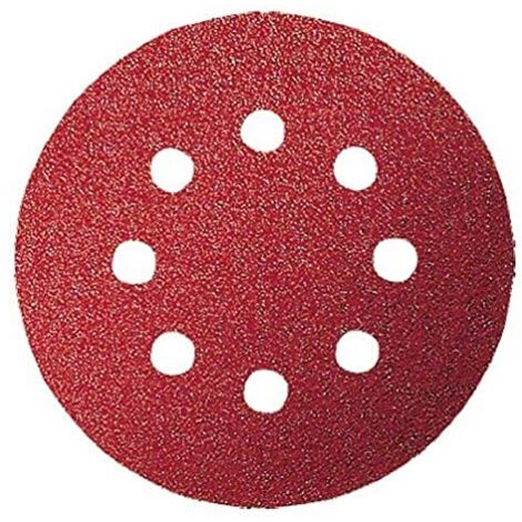 BOSCH - 5 FOGLI DI LEVIGATURA PER LEVIGATRICE ECCENTRICA - Ø115, G60, 8FORI - CON VELCRO (1/3)