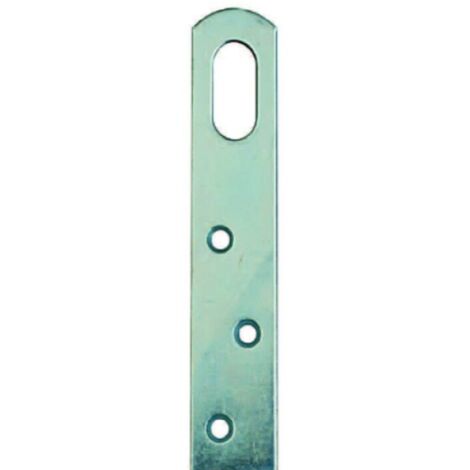 4 PEZZI - PIASTRINE PER MOBILI CON FINESTRA 120MM - ACCIAIO ZINCATO