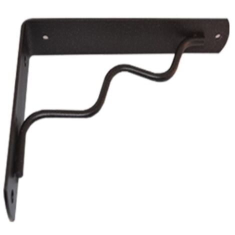 VECA - REGGIMENSOLA IN FERRO BATTUTO PER ARREDO CASA 20CM - COLORE NERO Micaceo 86690559