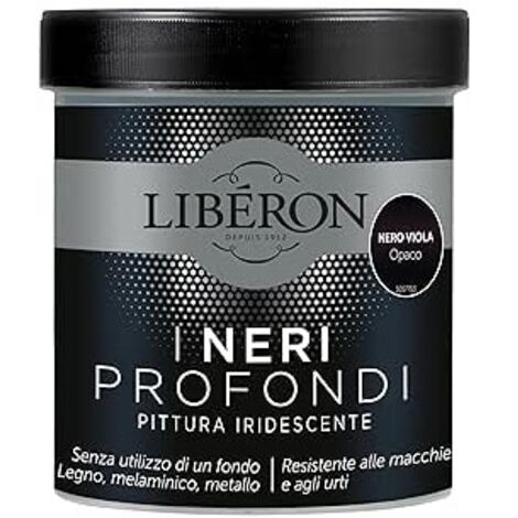 Pittura Iridescente Liberon I Neri Profondi 500ml Nero Viola Opaco (1/3)