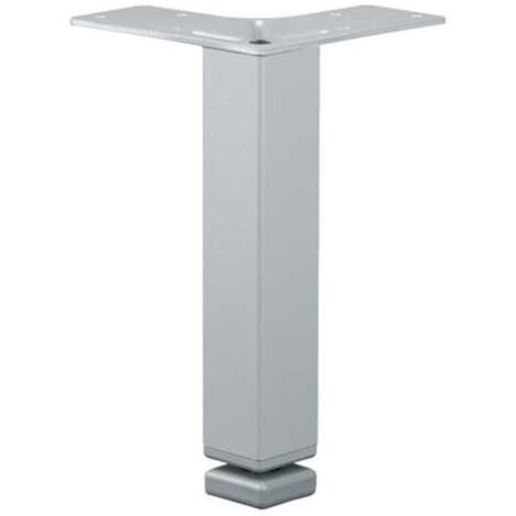 Masidef – Piedino quadro in metallo 25mm – Flangia triangolare – Per mobili e arredi – Resistente e durevole (1/2)