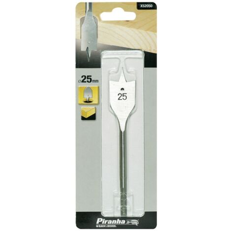 BLACK DECKER - PIRANHA - PUNTA PIATTA PROFESSIONALE PER TRAPANI - PER FORI LEGNO - Ø22MMx154MM (1/2)