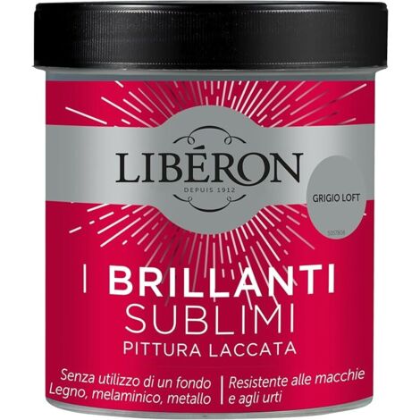 Pittura Laccata Liberon I Brillanti SuBlimi 500ml Grigio Loft
