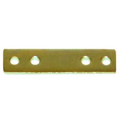 4 PEZZI - LASTRINE DI GIUNZIONE IN FERRODRITTE CON FINITURA OTTONATA 40MM (1/2)