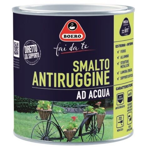 BOERO - SMALTO ANTIRUGGINE AD ACQUA VERDE CHIARO 0,500LT (1/3)