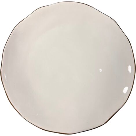 M HOME - PIATTO FRUTTA IN CERAMICA BIANCO CM 23