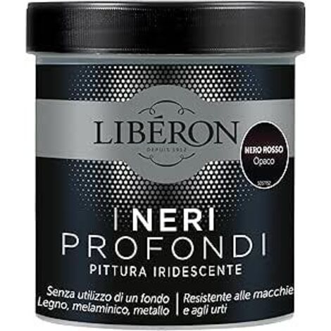 Pittura Iridescente Liberon I Neri Profondi 500ml Nero Rosso Opaco (1/3)
