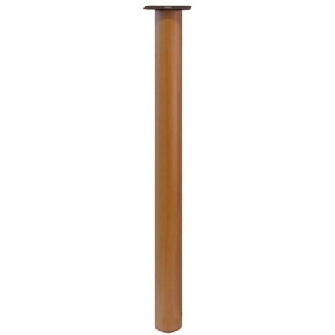 Gamba telescopica per tavolo h750 d62 legno noce pezzi 1 - masidef (1/2)