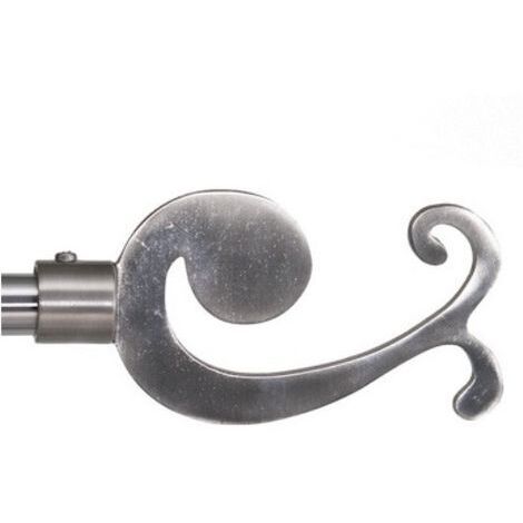 SWISH - TERMINALE/POMOLO PER BASTONI TENDE IN ACCIAIO NICKEL SATINATO MODELLO OCTOPUS D. 16mm (1/5)