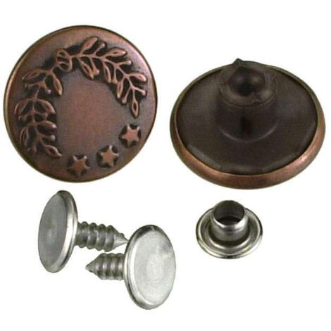 Bottoni Per Jeans/Bottoni Per Pantaloni Senza Cuciture Argento Confezione Da 10 92439390 - Foto 10