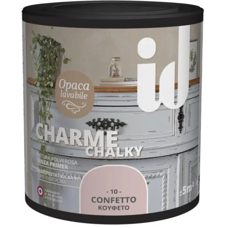 ID VERNICE OPACA E LAVABILE SENZA PRIMERCHARME COLORE ROSA - 0.5 LT (1/2)