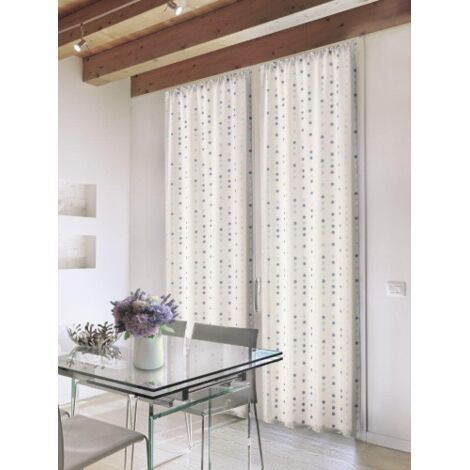 HOME COLLECTIONS - COPPIA TENDINE BUBBLES 70X150CM BORDEAUX IN POLIESTERE