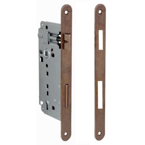 THEMA - SERRATURA PER PORTE EXPORT BRONZATA 40mm INTERASSE 90mm (1/2)