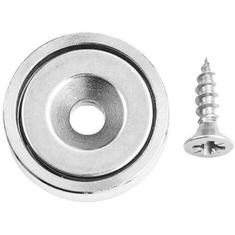 Magnete al neodimio tondo con vite Masidef Ø20x6mm (1/5)
