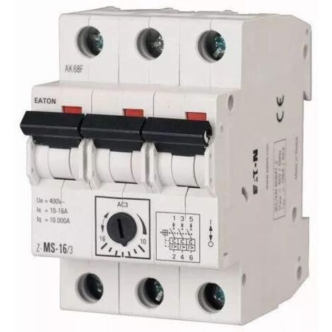 MOELLER SALVAMOTORE BI-E TRIPOLARE   JP48C    Z-MS-1,6/3