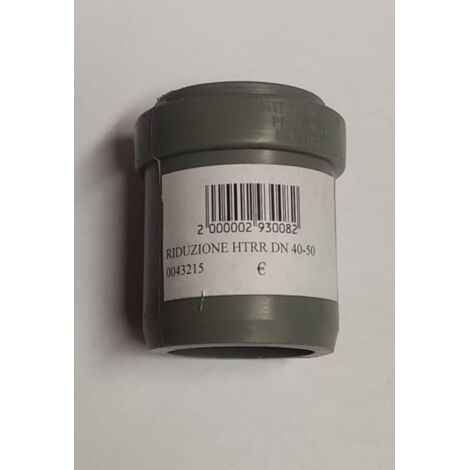 RIDUZIONE HTRR Ø40MM-Ø50MM - CON GUARNIZIONE - IN POLIPROPILENE COLORE GRIGIO