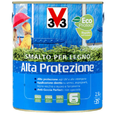SMALTO LEGNO ALTA PROTEZIONE 2,5LT BIANCO GHIACCIO (1/2)