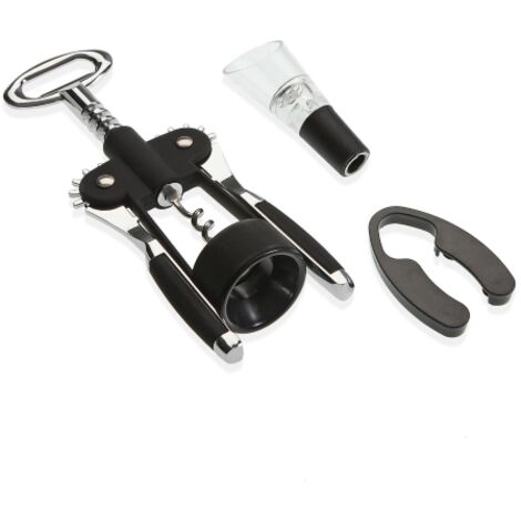 M HOME - SET SOMMELIER 3 PEZZI IN ACCIAIO (1/4)