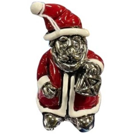 Stampino Per Biscotti A Forma Di Babbo Natale In Rilievo, 9 Cm, Acciaio Inox, Lucido, Lavabile In Lavastoviglie, Per Pasta Di Zucchero E Marzapane