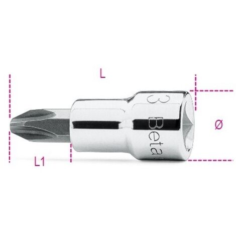 CHIAVI A BUSSOLA A GIRAVITE PER VITI CON IMPRONTA A CROCE PHILIPS® CON ATTACCO QUADRO 3/8 PH 4 ART. 910PH