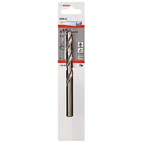 Bosch Professional Punte per metallo HSS-G, DIN 338 10,5 x 87 x 133 mm (1/4)