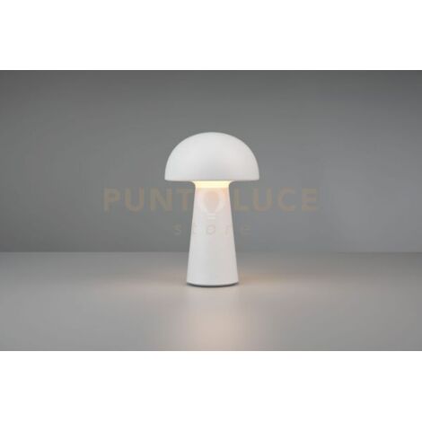 Lampada Led Tavolo Esterno Fungo Ricaricabile Usb Bianca Touch Lennon GD Trio (1/8)