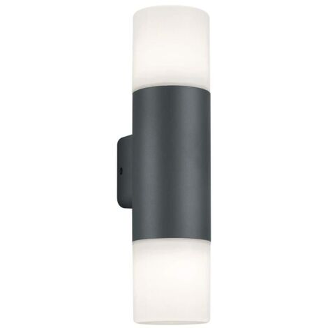 Applique Hoosic Biemissione 2xE27 Antracite H33 cm IP44 Trio Lighting