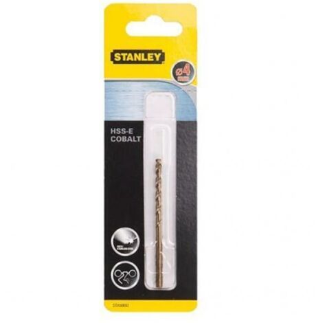 Punta al cobalto Stanley per inox hss-e diametro ø 6 mm (1/5)