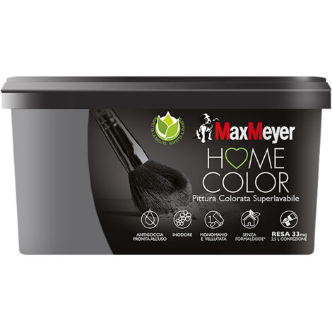 Max Meyer Pittura Idropittura Home Color Smoke 2.5 L - Finitura Vellutata