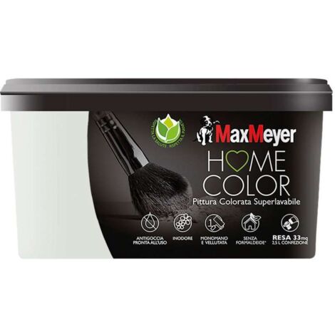 Max Meyer Idropittura Superlavabile Home Color Nebbia - 2.5 L