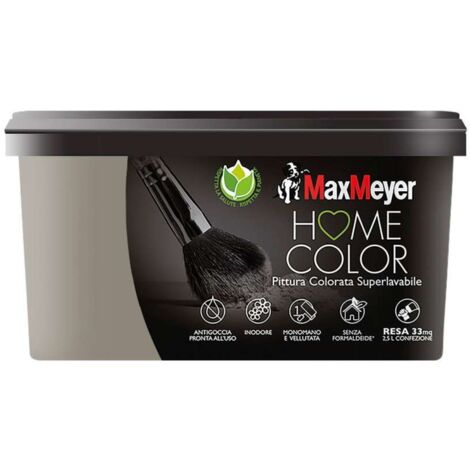 Max Meyer Idropittura Superlavabile Home Color Brughiera 2.5 L - Finitura Vellutata