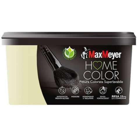 Max Meyer Idropittura Superlavabile Home Color - Colore Salice 2.5 L