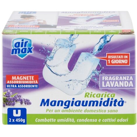 Air Max Ricarica Magnete Mangiaumidità Lavanda 2x450g