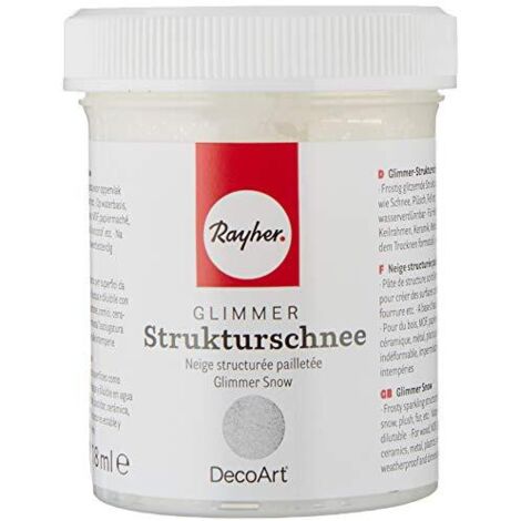 RAYNER DECOART MEDIUM GLIMMER STRUKTUR-SCHNEE PASTA NEVE CON BRILLANTINI 118ML (1/4)