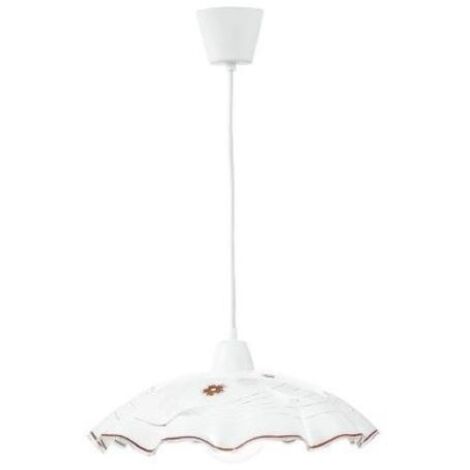 LAMPADARIO SOSPENSIONE IN VETRO DIAMETRO 42 CM 1XE27 VICTORIA FAN EUROPE