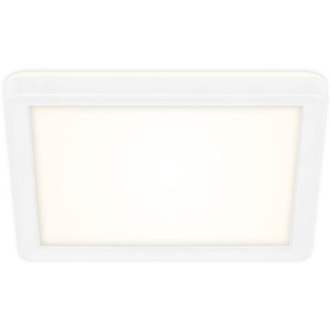 Pannello LED Slim Angolare, 19x19 cm  piatto, 12W, 1400 lm, bianco neutro, retroilluminazione, bianco