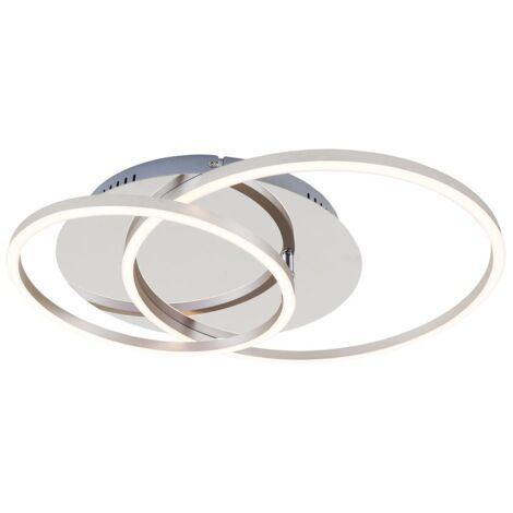 Lampada da soffitto a LED Lampada da soffitto dimmerabile Cromo-alluminio 3000K Ø 30cm 40 W Briloner (1/5)