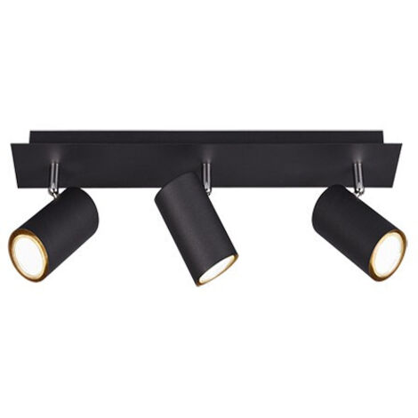 MARLEY BARRA 3 SPOTS CILINDRI  NERO CM48 3 LUCI ATTACCO GU10