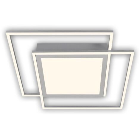 Plafoniera Frame Center Briloner 51,5x51,5cm Cromo 3000K 50W (1/5)