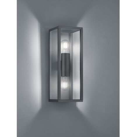 Applique Garonne Antracite Doppia Luce Sopra e Sotto IP44 Trio Lighting (1/5)